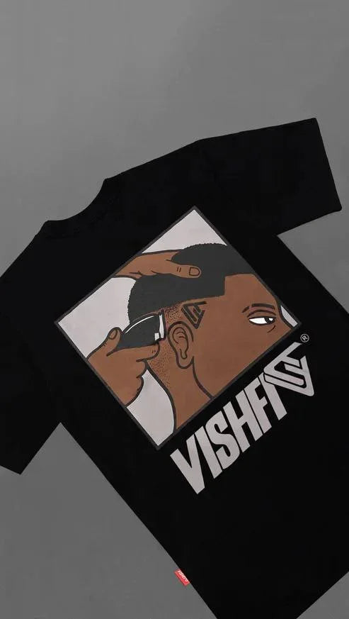 CAMISETA RÉGUA PRETA "BRAZART"