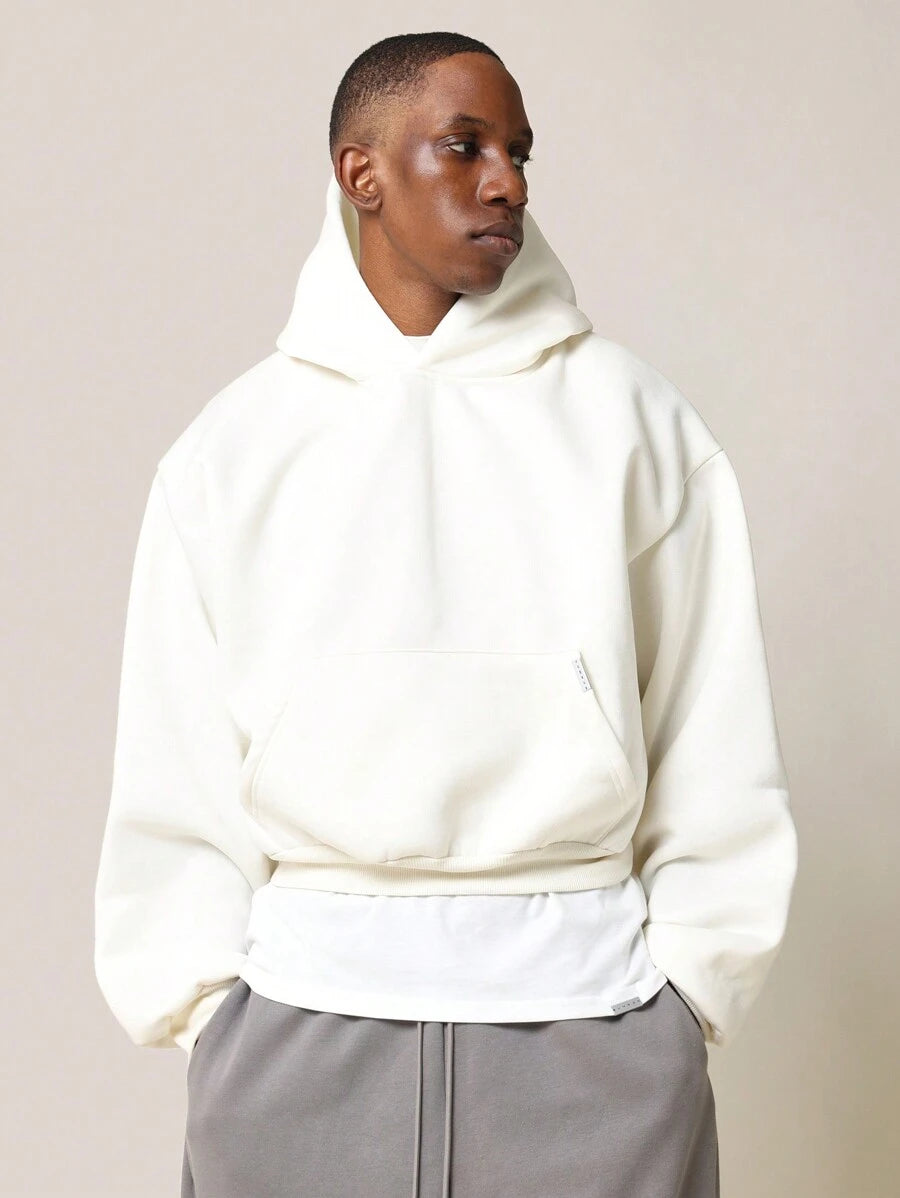 STYNVO Moletom Essencial Oversized com Bolso Central e Cordão