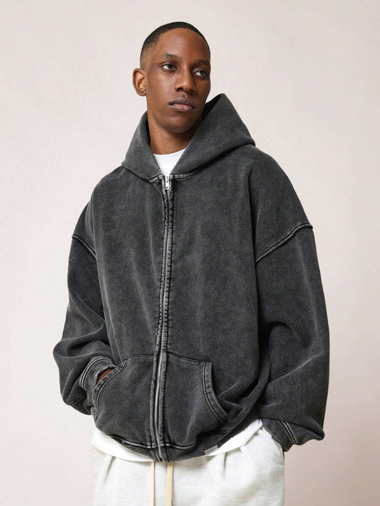 Moletom Washed Zipper