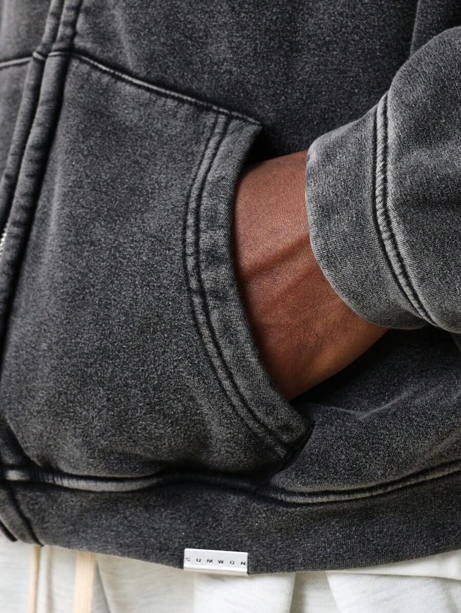 Moletom Washed Zipper