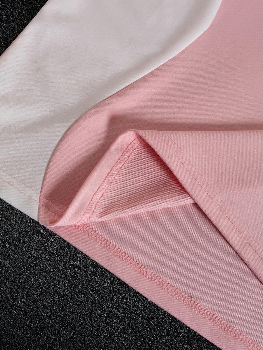 STYNVO Camisa Polo de Manga Curta Casual e Versátil com Estampa de Letra em Tela para Homens