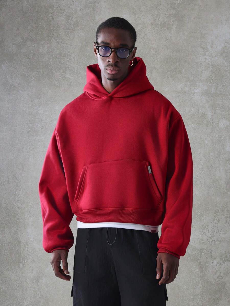 STYNVO Moletom Essencial Oversized com Bolso Central e Cordão