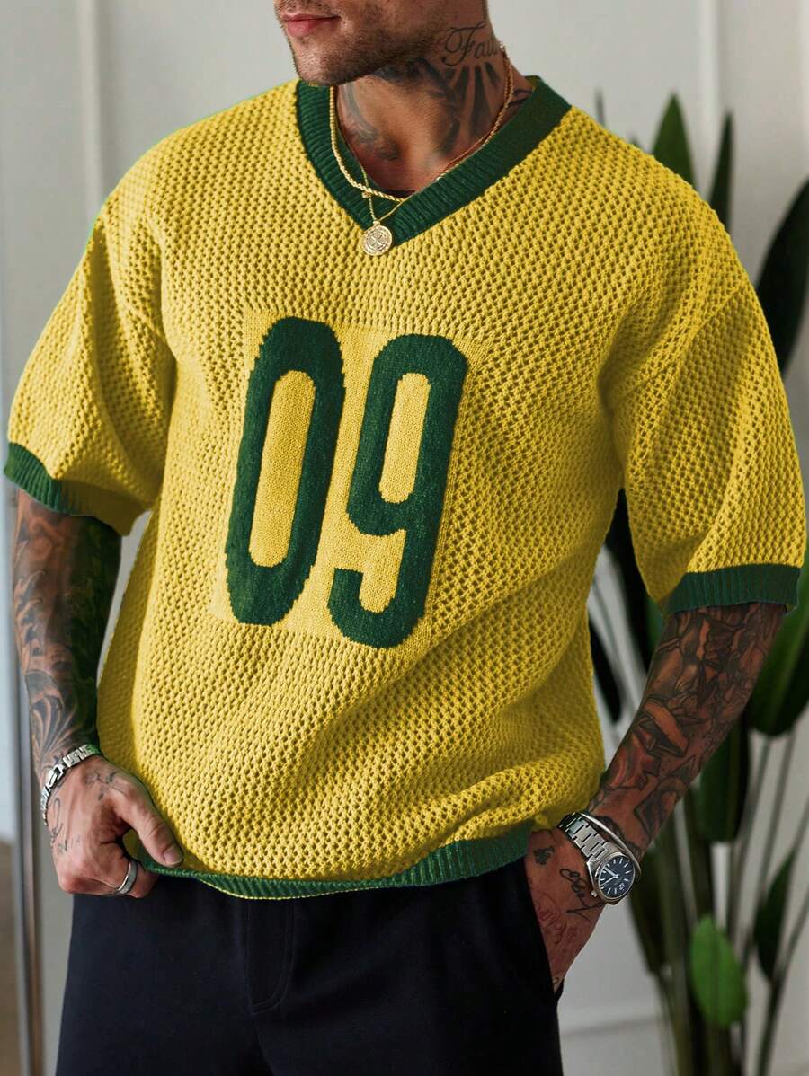 Camiseta Manfinity 9 Brasil Classic Trico