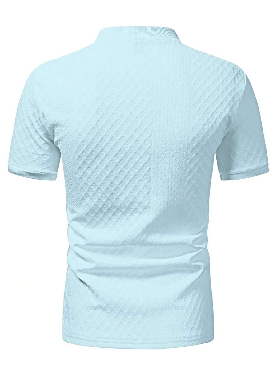Camiseta Henley Diamond Texture