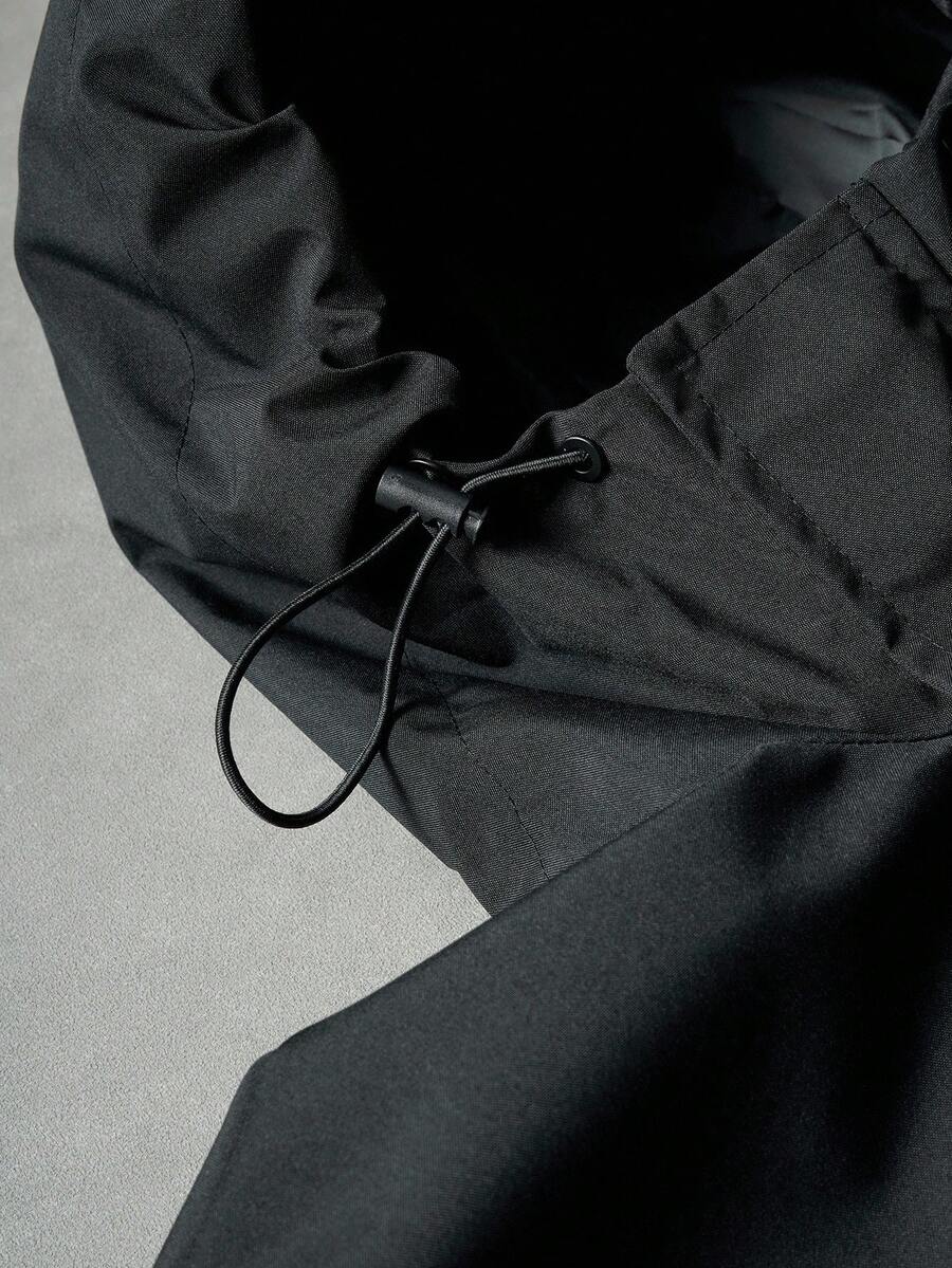 STYNVO Jaqueta casual masculina com capuz e zíper, de manga longa, em cores contrastantes e corte folgado