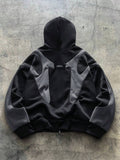 Moletom STYNVO Shadow Zip Oversized Black