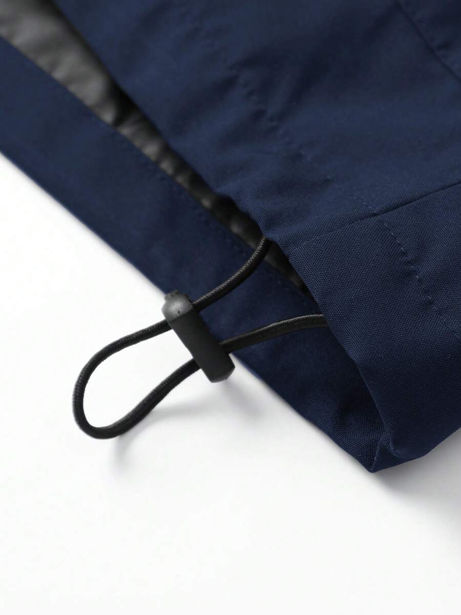 STYNVO Jaqueta Casual Versátil e Esportiva com Gola Alta para Homens, Estampa Gráfica Grande, Estilo de Casal Jovem, Bolsos Grandes, Jaqueta de Outono/Inverno