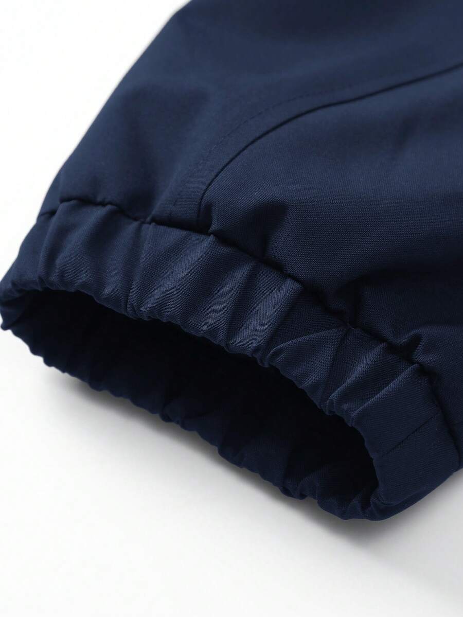 STYNVO Jaqueta Casual Versátil e Esportiva com Gola Alta para Homens, Estampa Gráfica Grande, Estilo de Casal Jovem, Bolsos Grandes, Jaqueta de Outono/Inverno