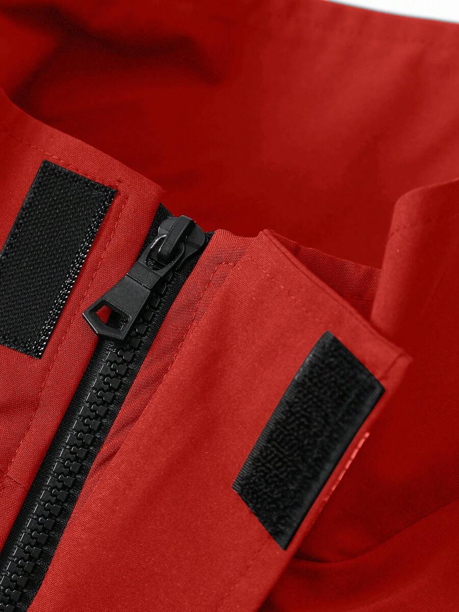 STYNVO Jaqueta Casual Versátil e Esportiva com Gola Alta para Homens, Estampa Gráfica Grande, Estilo de Casal Jovem, Bolsos Grandes, Jaqueta de Outono/Inverno