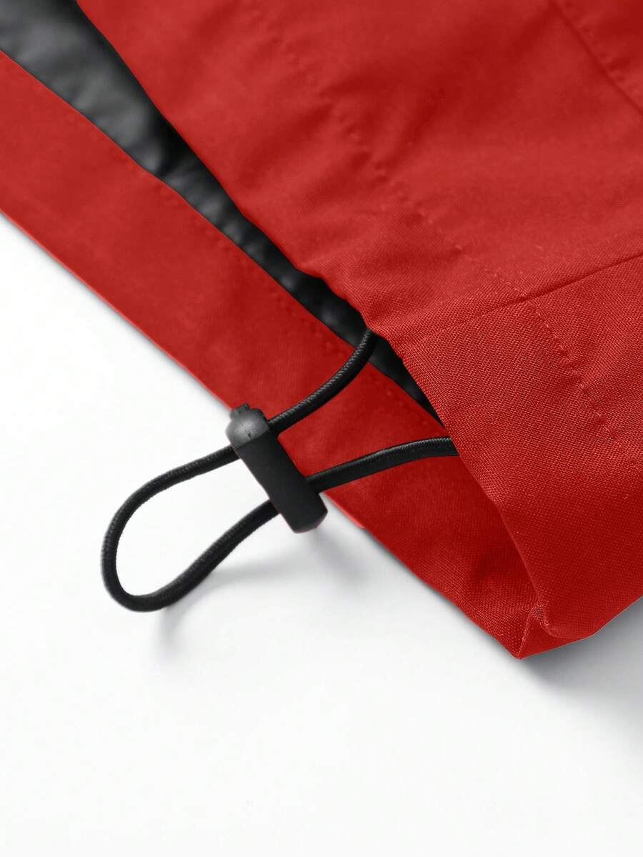 STYNVO Jaqueta Casual Versátil e Esportiva com Gola Alta para Homens, Estampa Gráfica Grande, Estilo de Casal Jovem, Bolsos Grandes, Jaqueta de Outono/Inverno