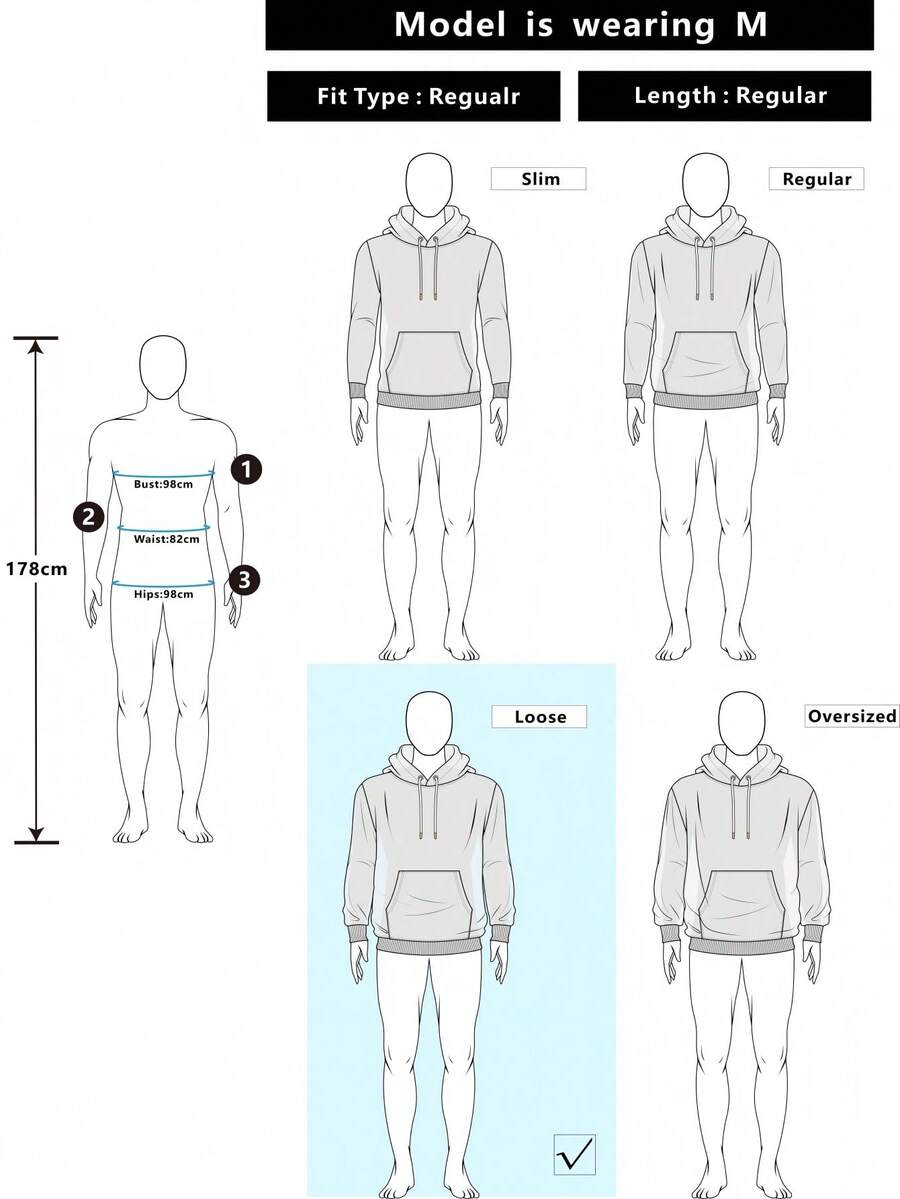 STYNVO Moletom Casual Masculino de Manga Longa com Ombros Caídos e Estampa, para Outono e Inverno