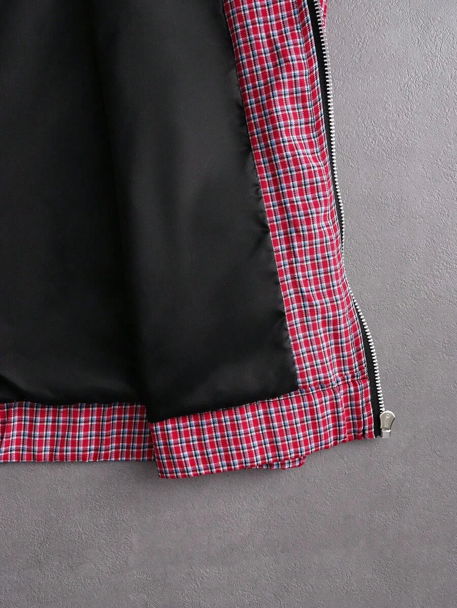 STYNVO Jaqueta de Manga Longa Minimalista Estampada Masculina