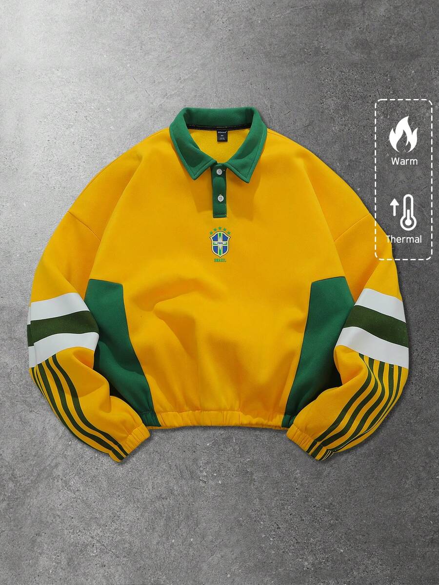 Moletom Polo Brasil ROMWE