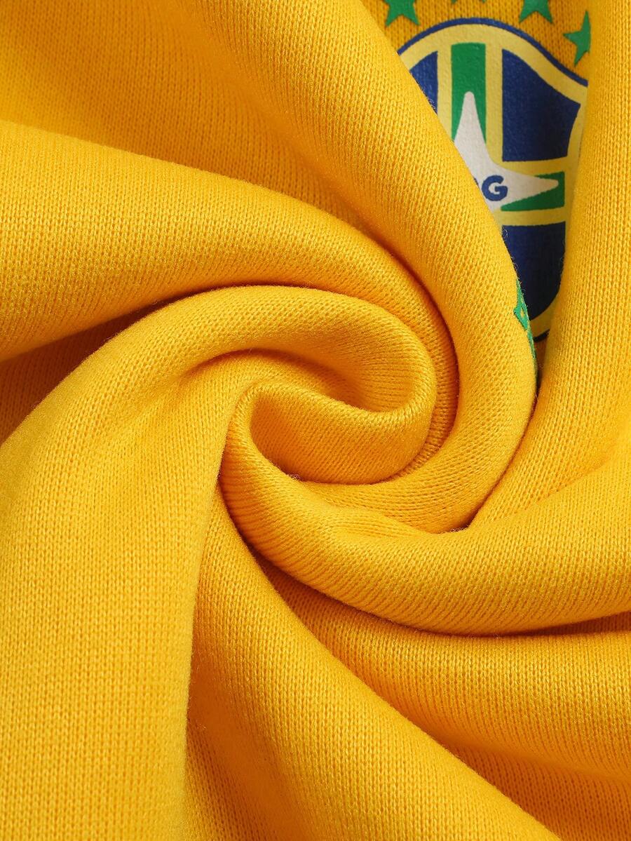 Moletom Polo Brasil ROMWE