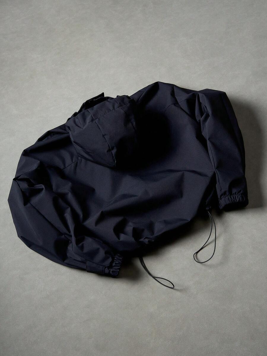 STYNVO Jaqueta casual masculina com capuz e zíper, de manga longa, em cores contrastantes e corte folgado