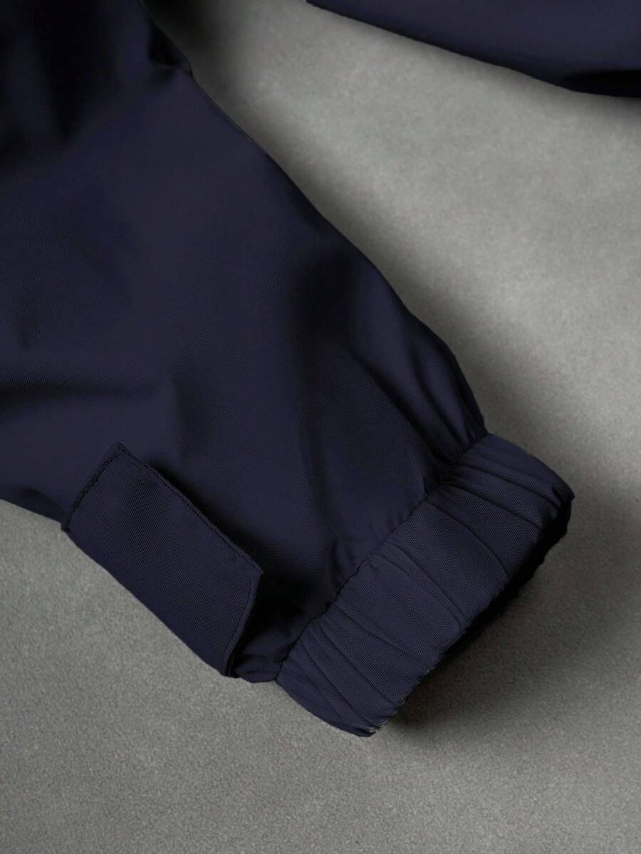 STYNVO Jaqueta casual masculina com capuz e zíper, de manga longa, em cores contrastantes e corte folgado