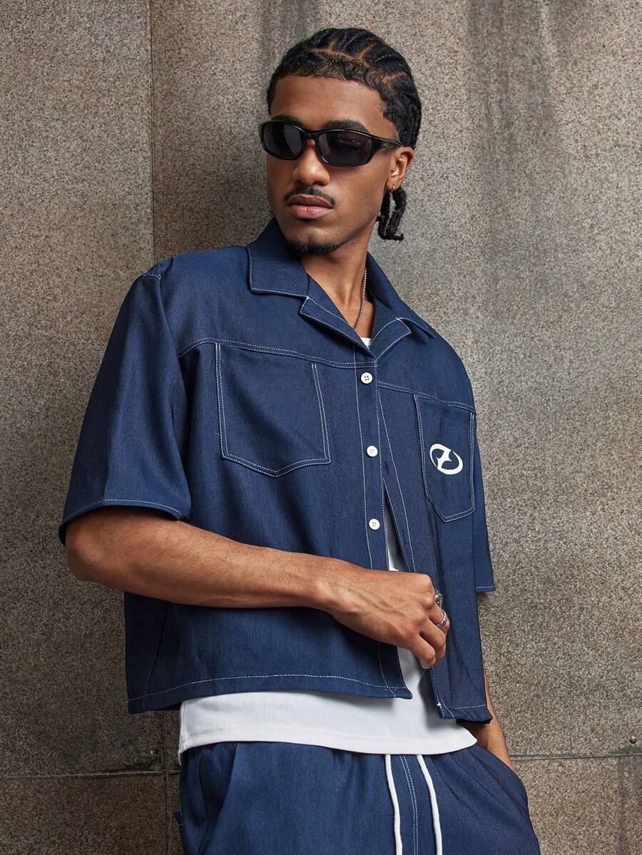 Conjunto Streetwear Gótico Masculino Preto Oversized Couro PU STYNVO Noir