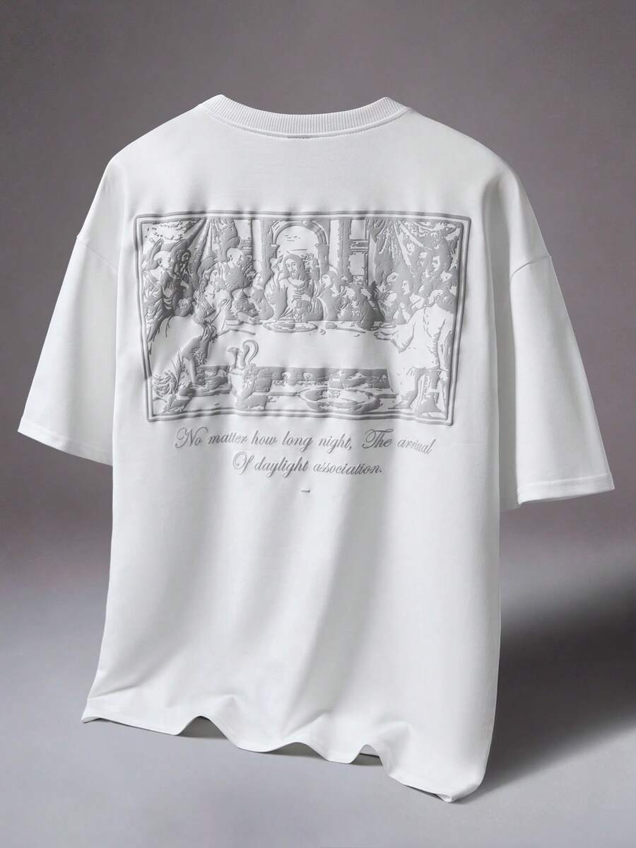 STYNVO Camiseta Rosa Estilo de Rua Masculina Popular INS com Teia de Aranha 3D Bordada, Presente para Namorado, Marido, Aniversário, Festival de Música ao Ar Livre, Boate