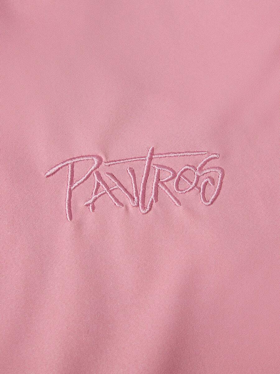 STYNVO Camiseta Rosa Estilo de Rua Masculina Popular INS com Teia de Aranha 3D Bordada, Presente para Namorado, Marido, Aniversário, Festival de Música ao Ar Livre, Boate