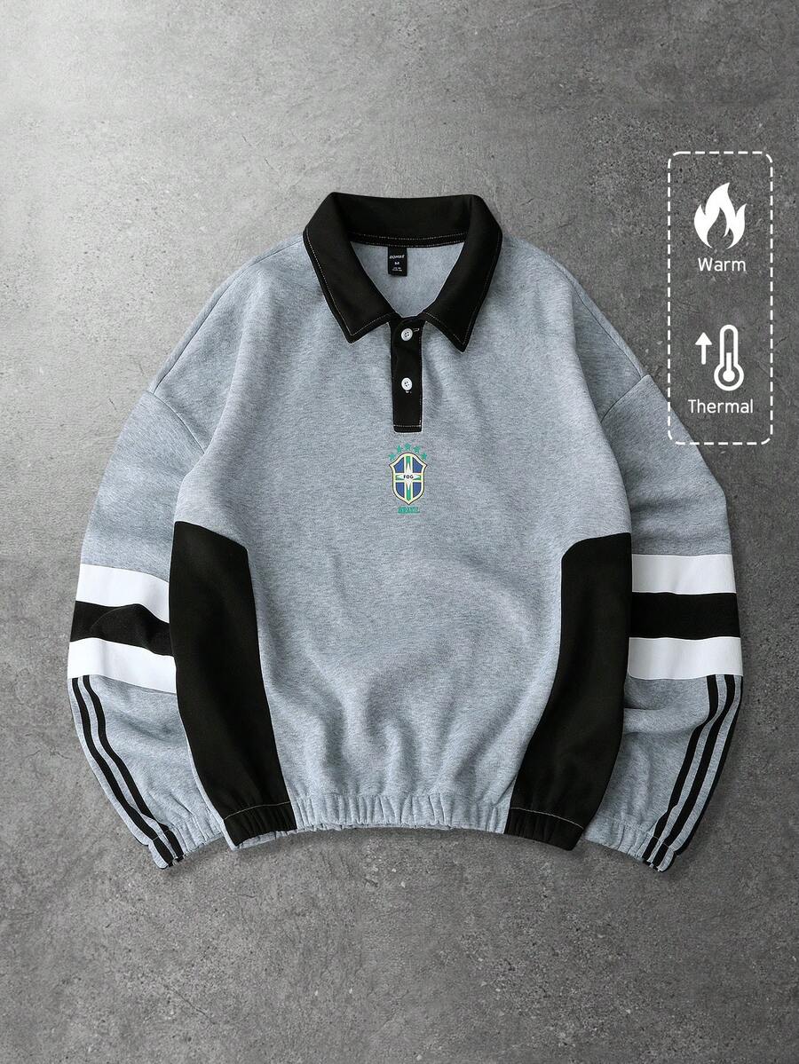 Moletom Polo Brasil ROMWE