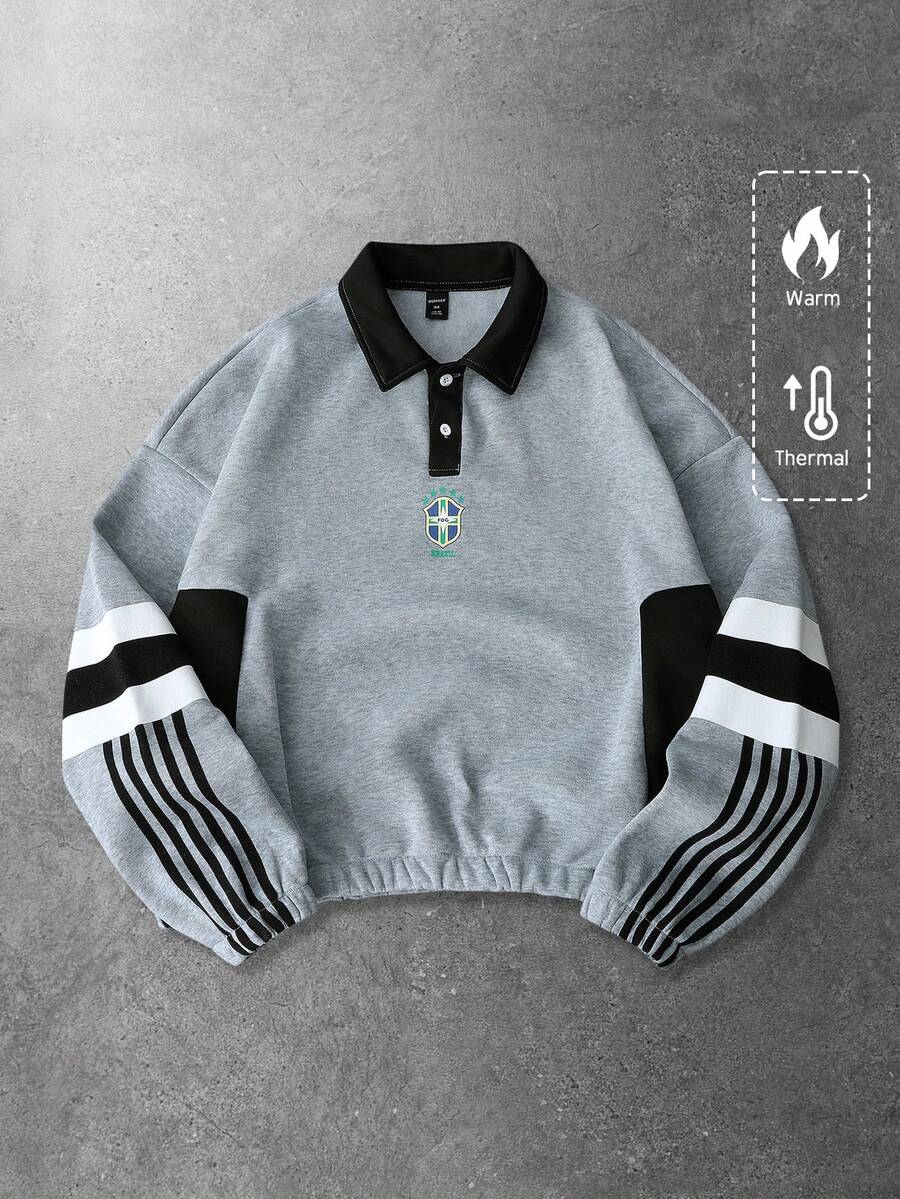 Moletom Polo Brasil ROMWE