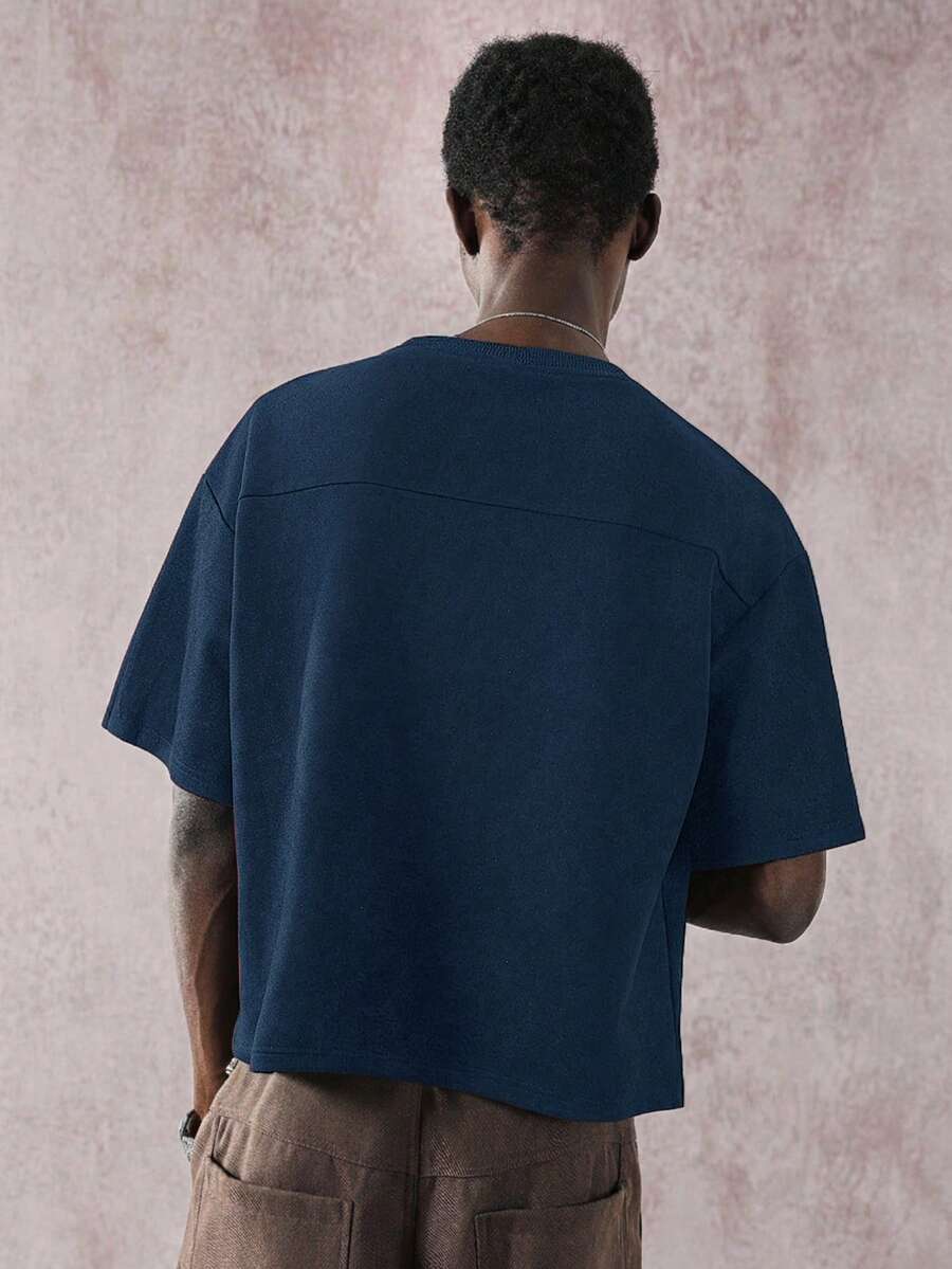 STYNVO Camiseta Casual Masculina de Manga Curta com Estampa de Letra e Cor Sólida, Verão