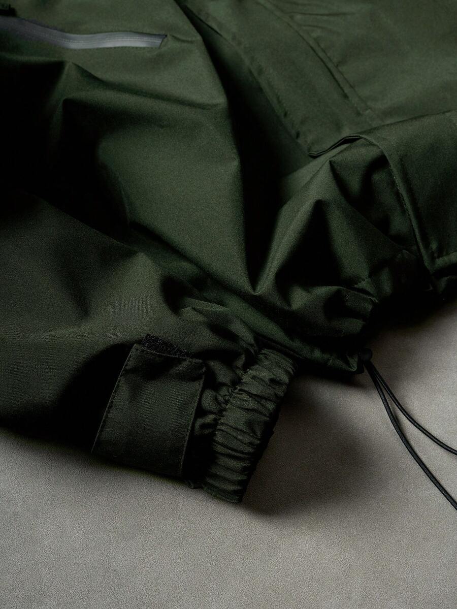 STYNVO Jaqueta casual masculina com capuz e zíper, de manga longa, em cores contrastantes e corte folgado