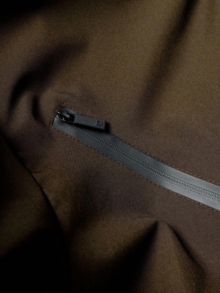 STYNVO Jaqueta casual masculina com capuz e zíper, de manga longa, em cores contrastantes e corte folgado