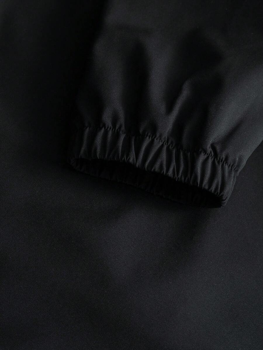 STYNVO Jaqueta casual masculina com capuz e zíper, de manga longa, em cores contrastantes e corte folgado