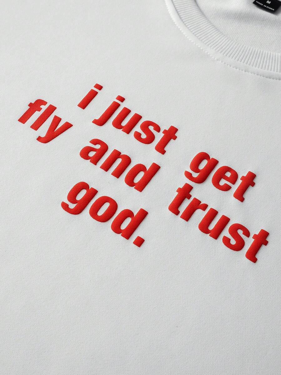 STYNVO Camiseta Casual Masculina de Manga Curta com Estampa de Letra e Cor Sólida, Verão