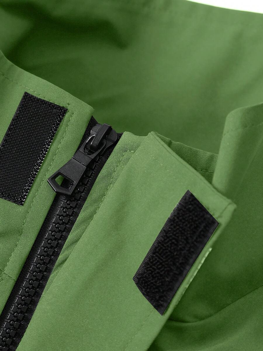 STYNVO Jaqueta Casual Versátil e Esportiva com Gola Alta para Homens, Estampa Gráfica Grande, Estilo de Casal Jovem, Bolsos Grandes, Jaqueta de Outono/Inverno