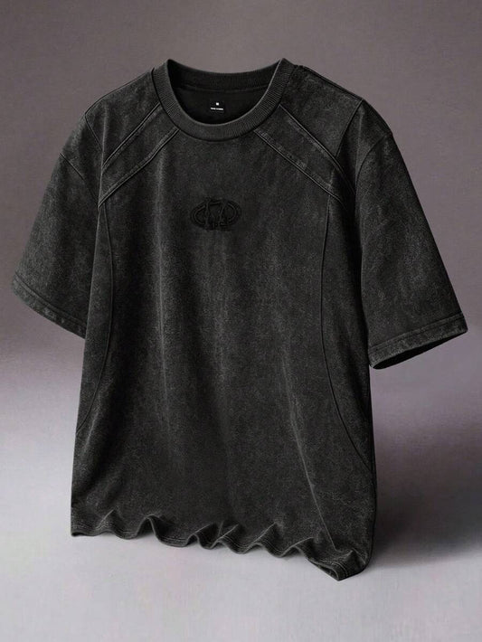 STYNVO Camiseta Casual Masculina de Manga Curta com Lavagem, Verão