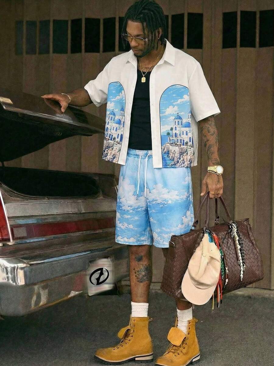 Conjunto Oversized Masculino Estampado STYNVO Urban Nomad