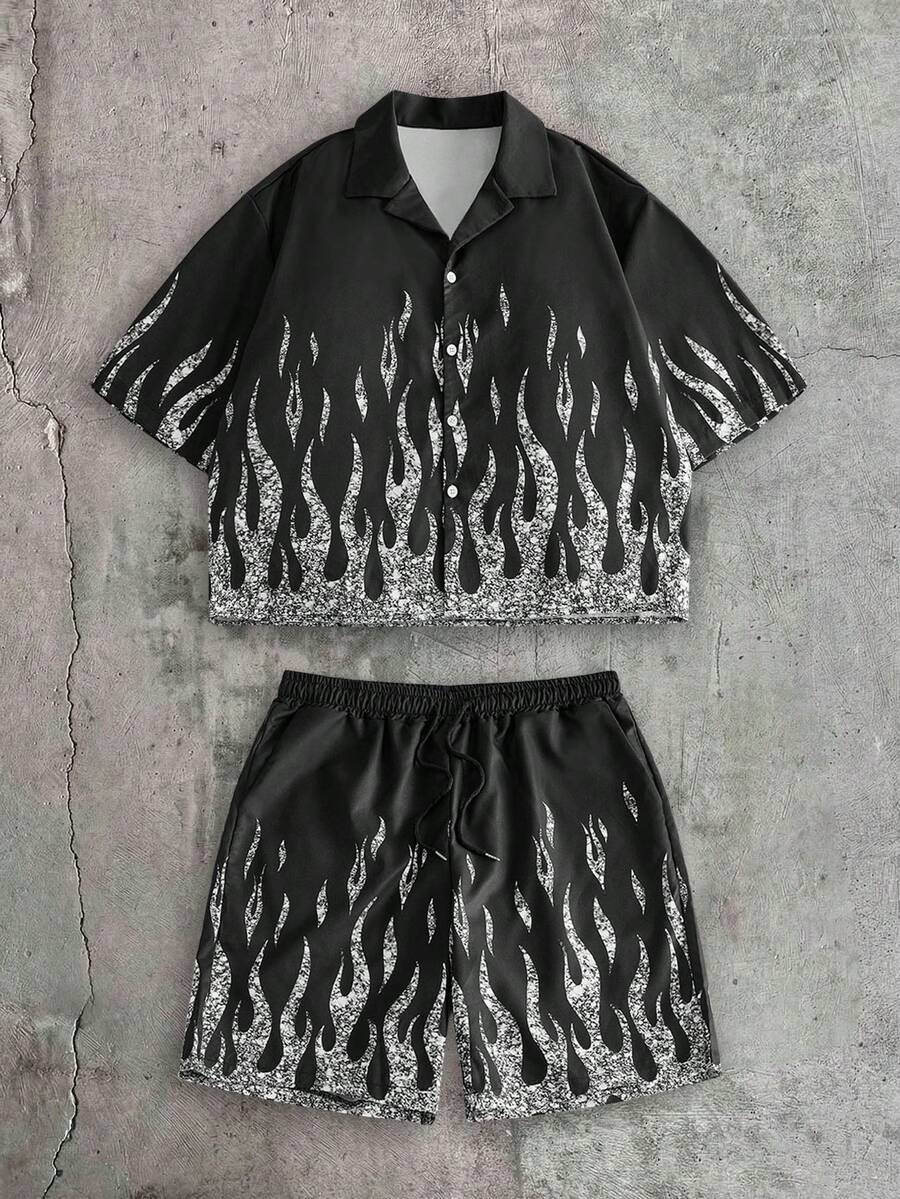 CONJUNTO STREETWEAR OVERSIZED MASCULINO DAMASCO STYNVO SUNSET STRIPE