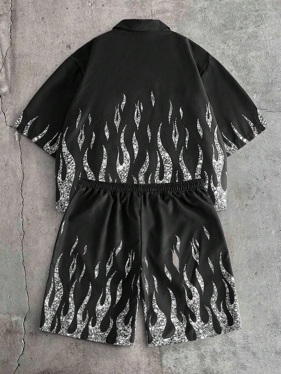 CONJUNTO STREETWEAR OVERSIZED MASCULINO DAMASCO STYNVO SUNSET STRIPE
