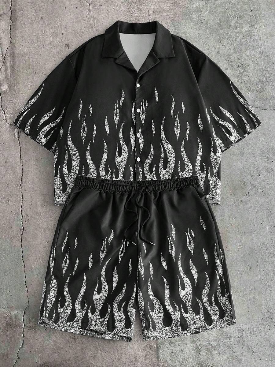 CONJUNTO STREETWEAR OVERSIZED MASCULINO DAMASCO STYNVO SUNSET STRIPE