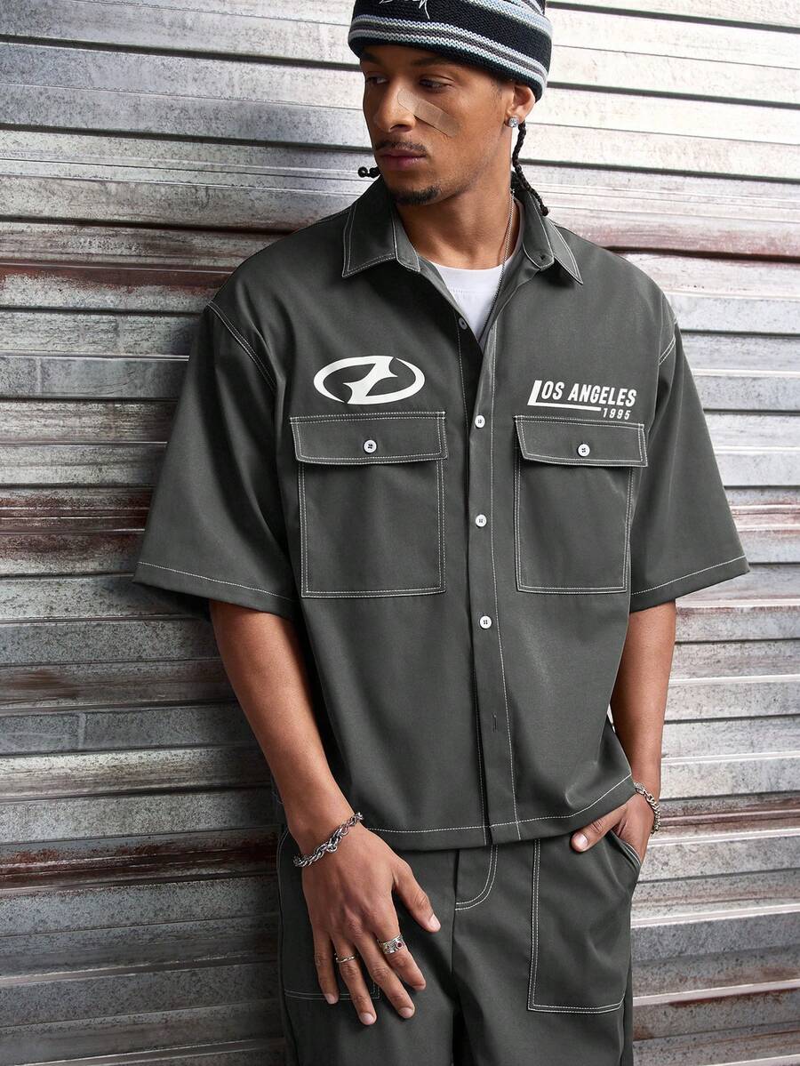CONJUNTO STREETWEAR OVERSIZED MASCULINO CARAMELO STYNVO CARGO CLUB