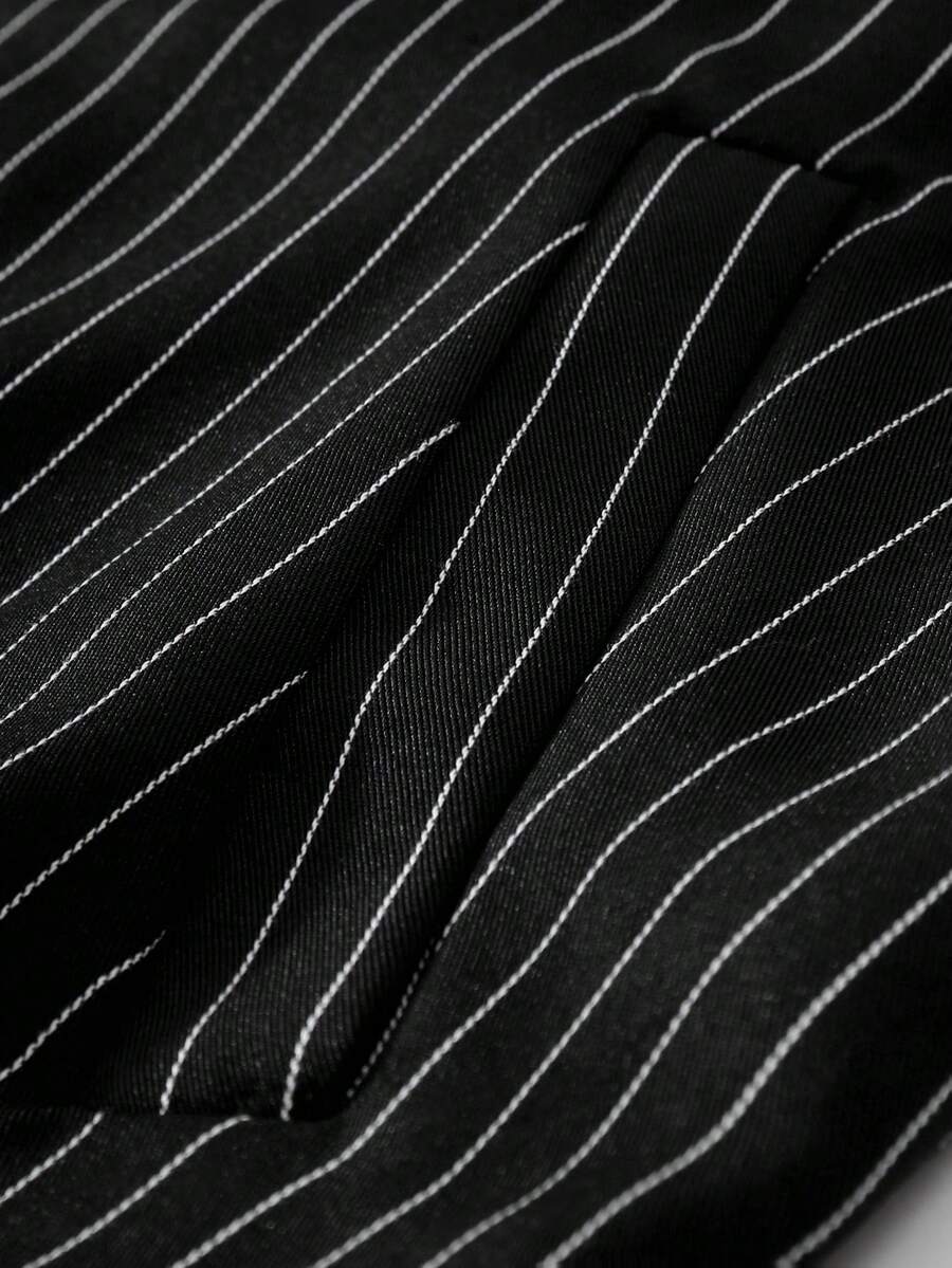 STYNVO Jaqueta de Manga Longa Minimalista Estampada Masculina