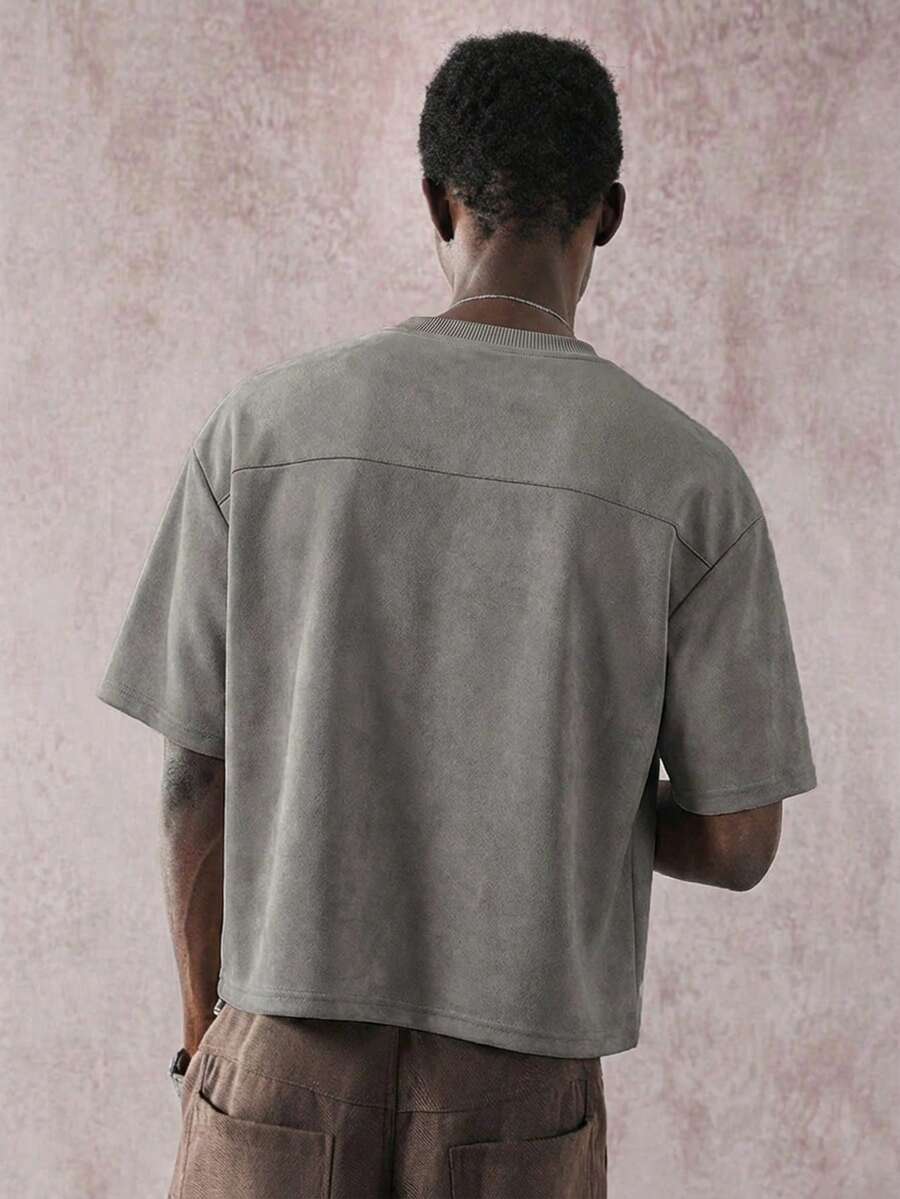 STYNVO Camiseta Casual Masculina de Manga Curta com Estampa de Letra e Cor Sólida, Verão