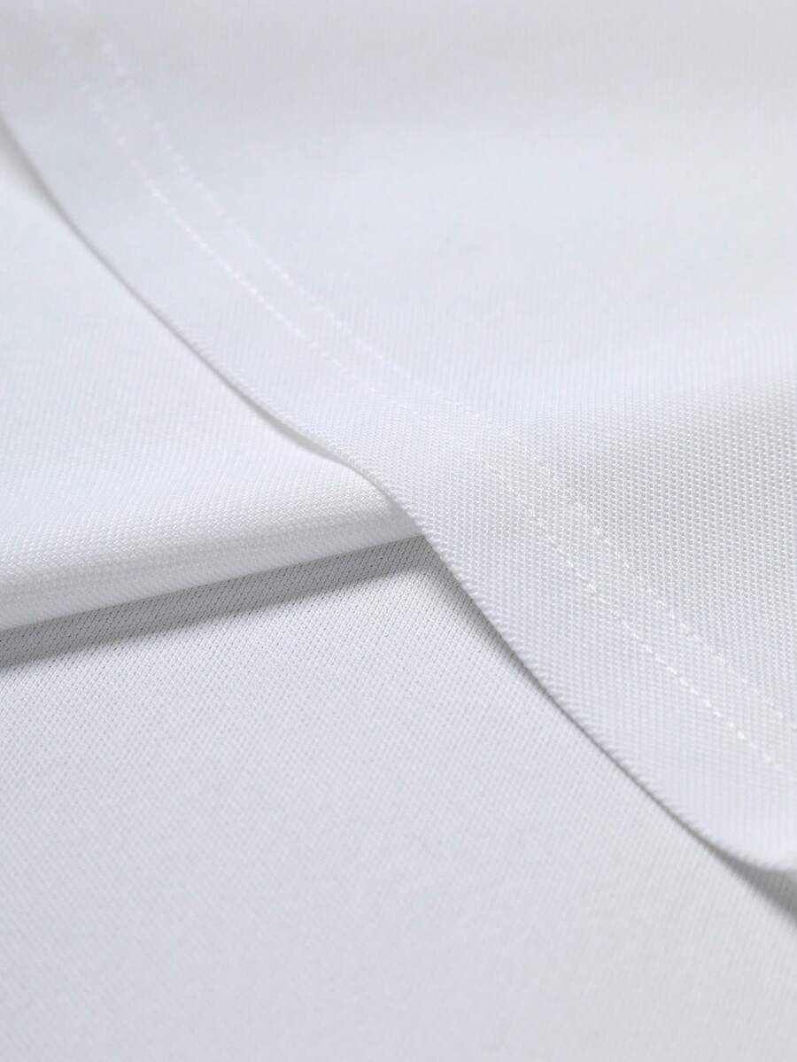STYNVO Camisa Polo Masculina Versátil com Estampa de Letra, Listras e Contraste de Cor, Botões e Meio Bolso