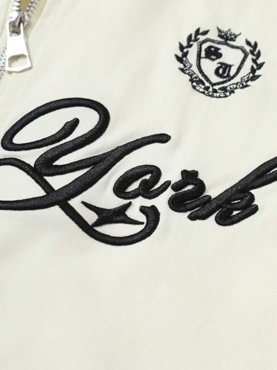 STYNVO Camisa Casual Masculina Listrada com Bordado de Letra, Verão