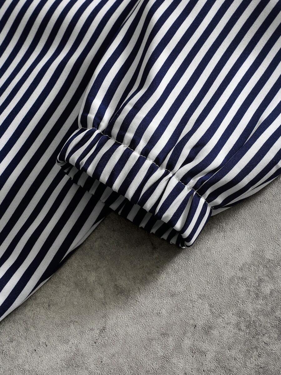 STYNVO Jaqueta de Manga Longa Minimalista Estampada Masculina
