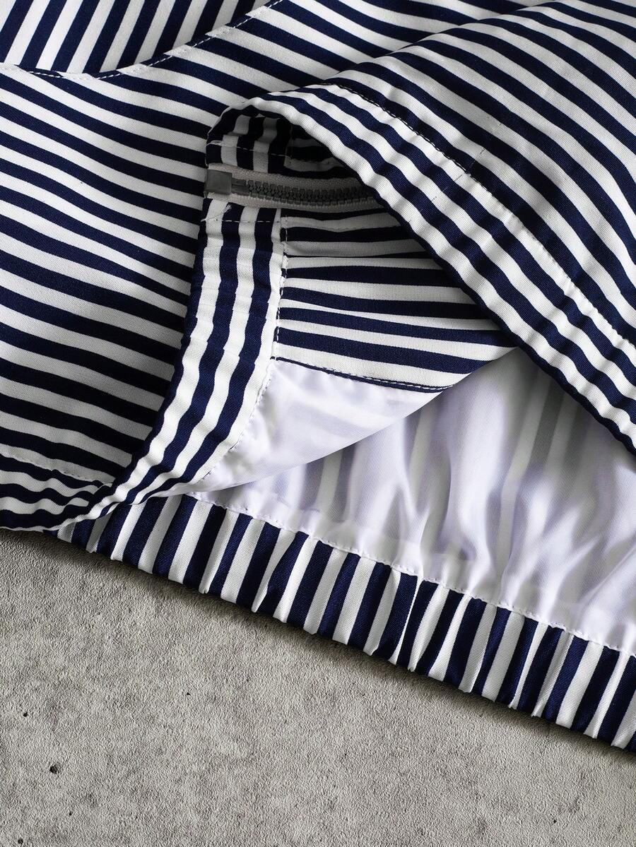 STYNVO Jaqueta de Manga Longa Minimalista Estampada Masculina