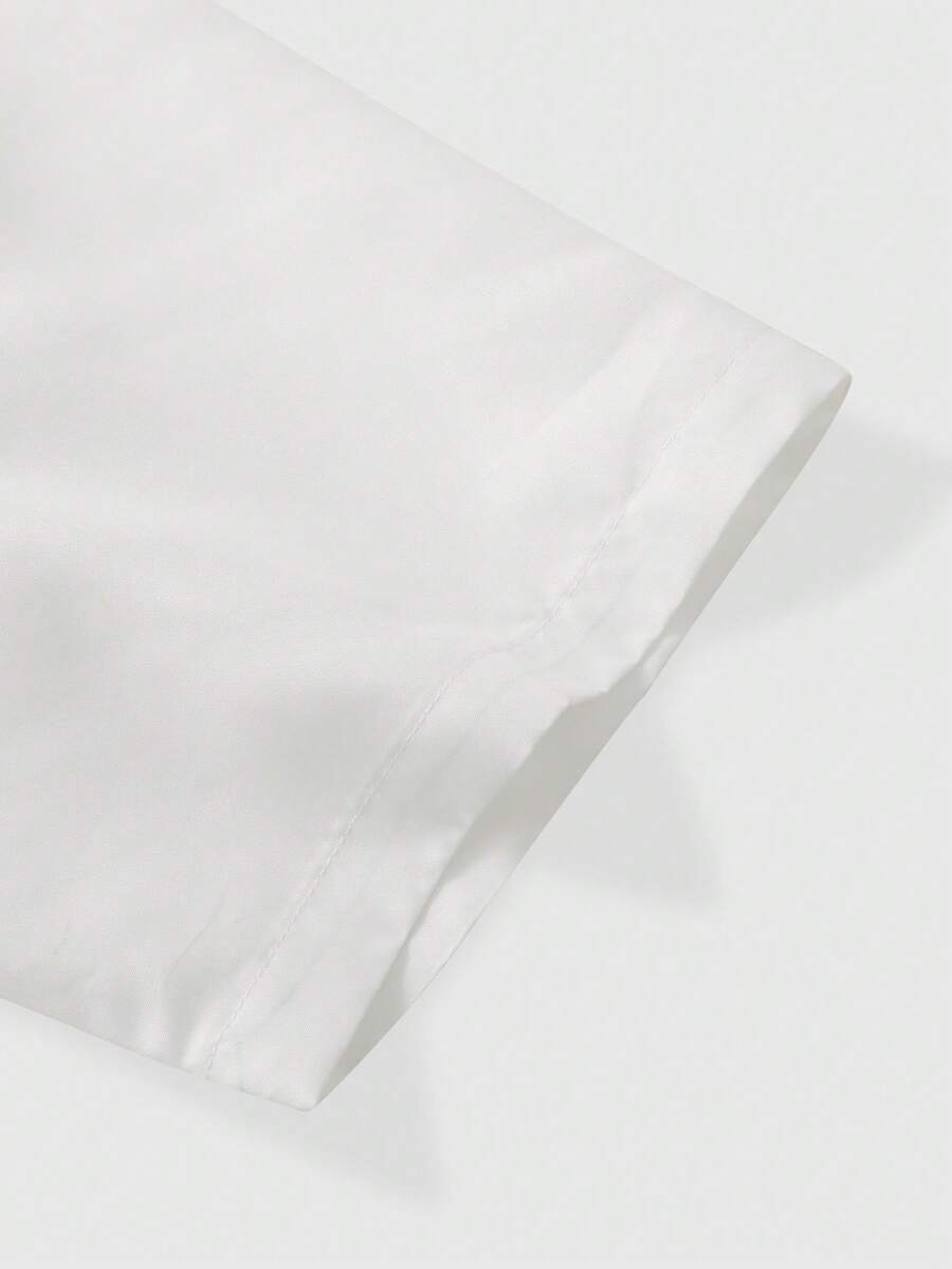STYNVO Camisa Casual Masculina Listrada com Bordado de Letra, Verão