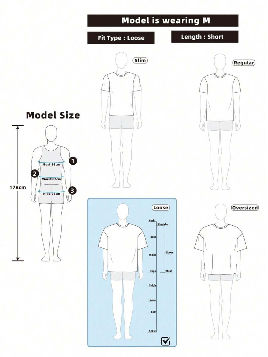 STYNVO Camiseta Casual Masculina de Manga Curta com Estampa de Letra e Cor Sólida, Verão