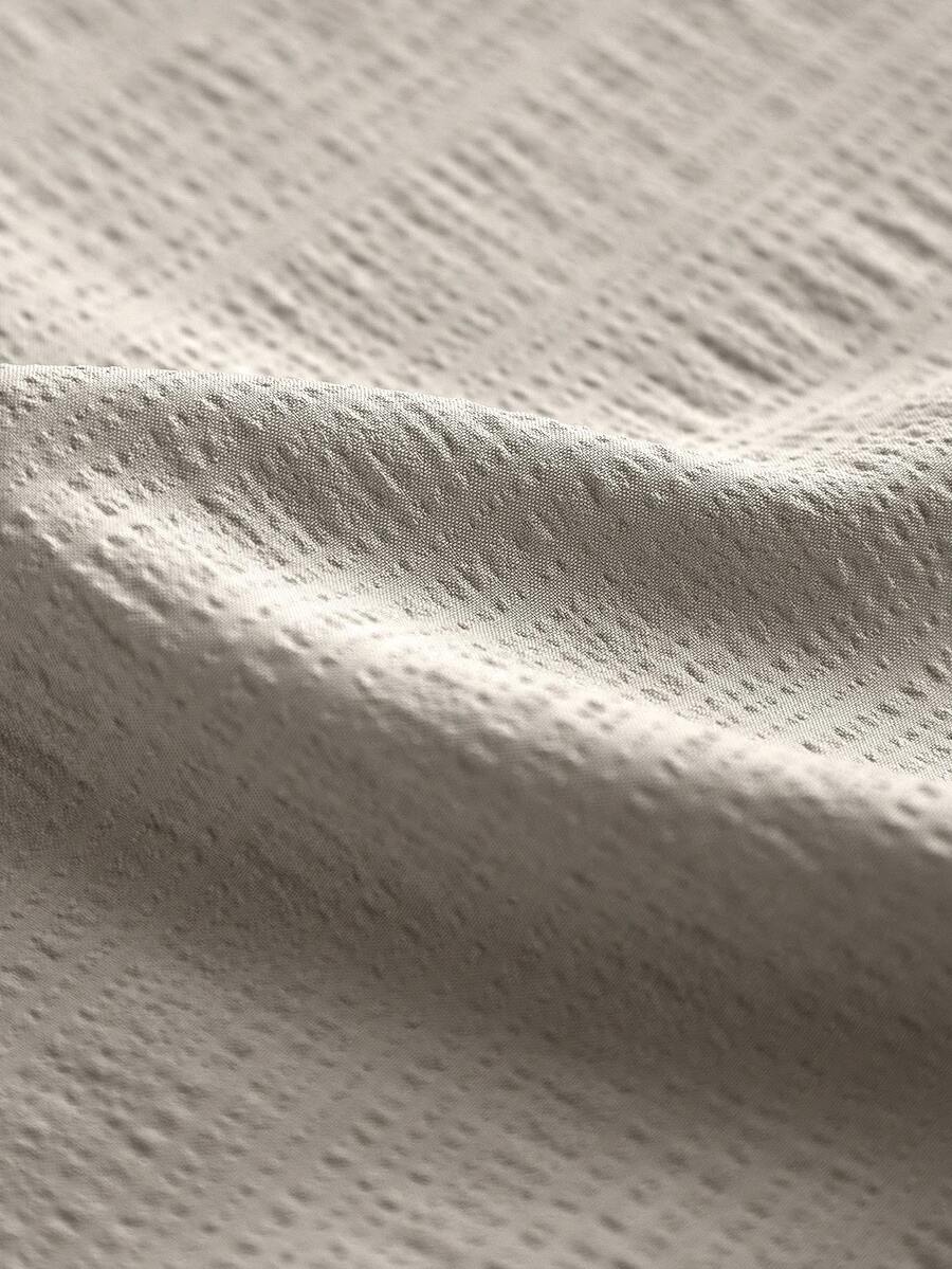 STYNVO Camisa Casual Masculina Listrada com Bordado de Letra, Verão