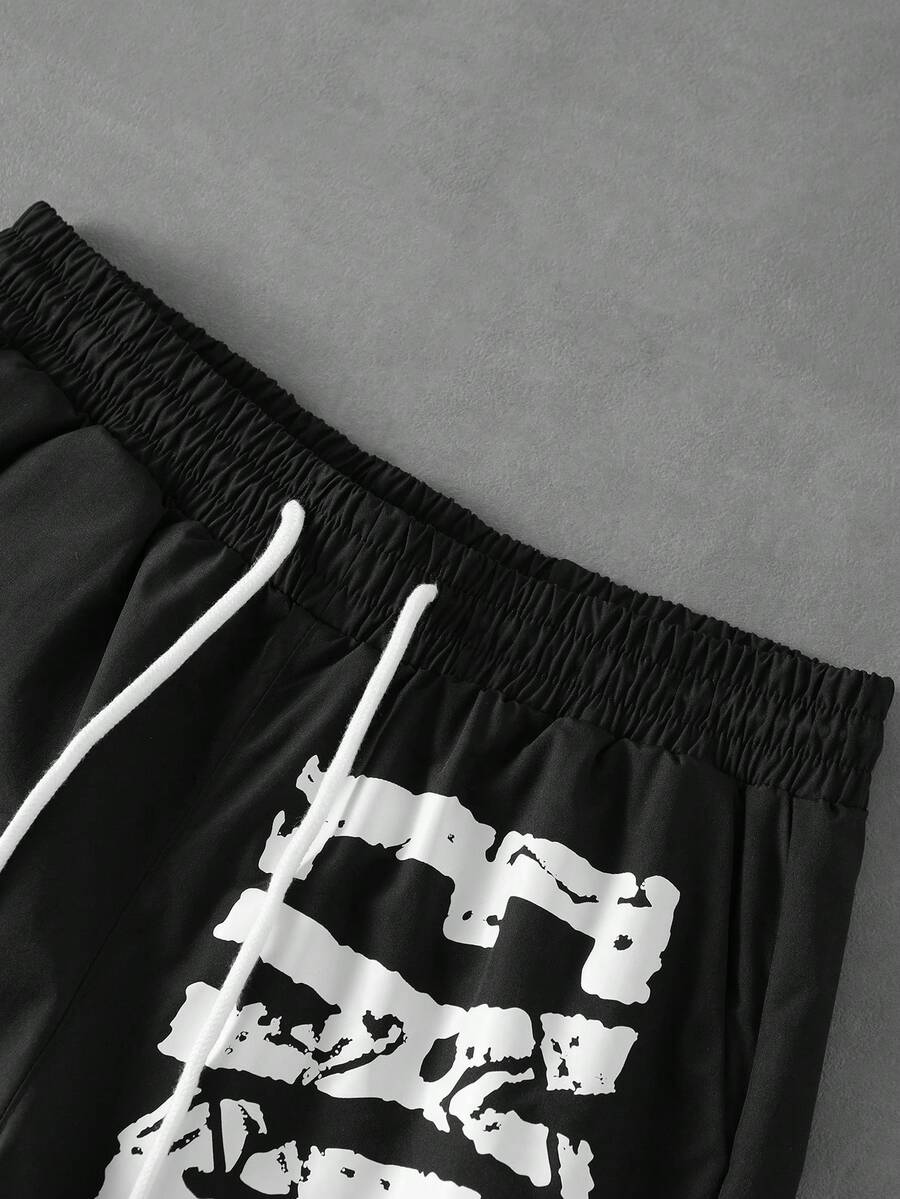 STYNVO 2 Peças/Conjunto Camisa de Manga Curta com Zíper Casual Masculina e Conjunto de Shorts com Cordão