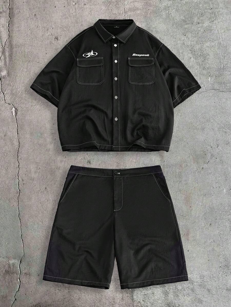 CONJUNTO STREETWEAR OVERSIZED MASCULINO CARAMELO STYNVO CARGO CLUB