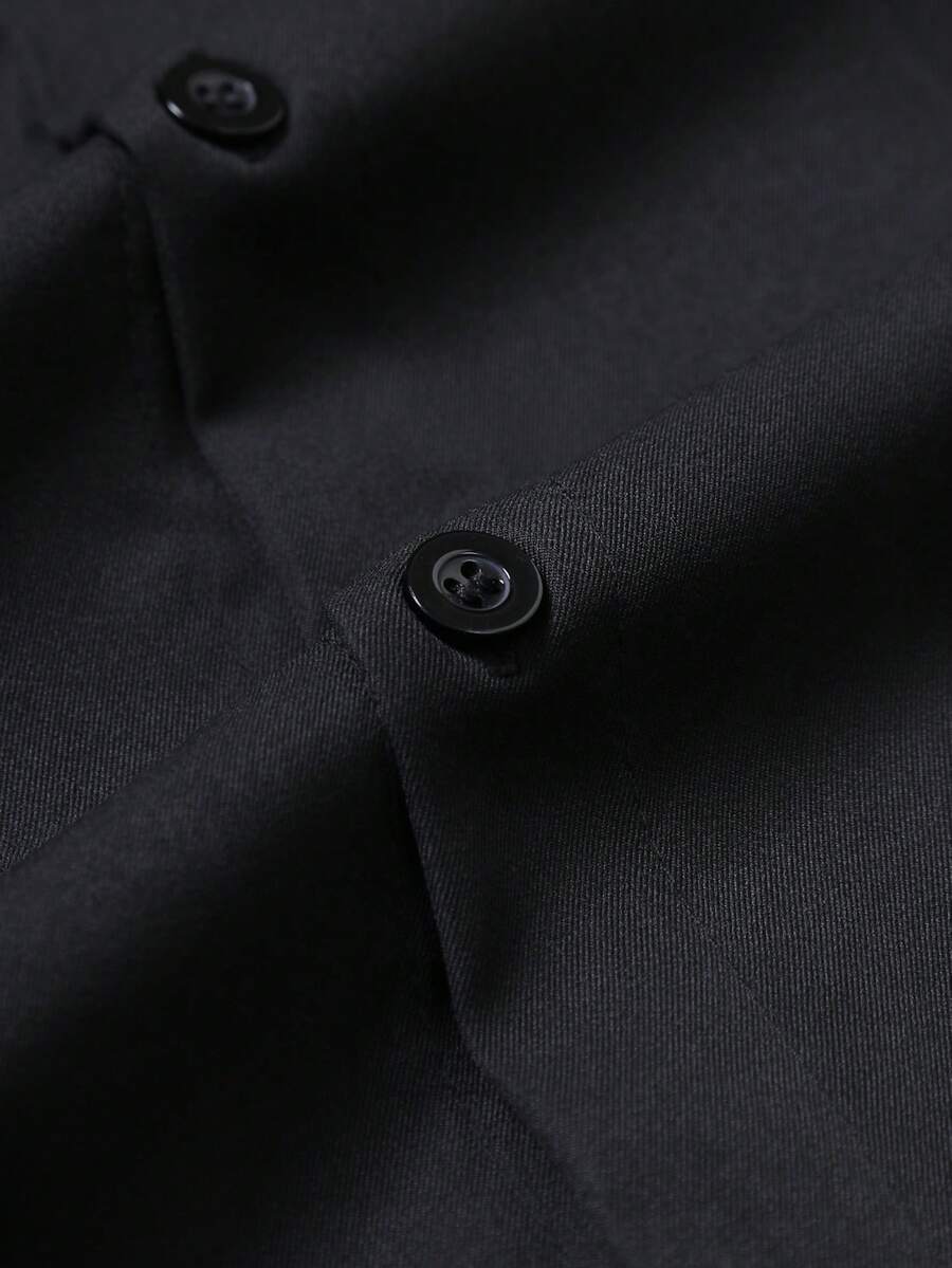 STYNVO Camisa Casual Masculina Listrada com Bordado de Letra, Verão
