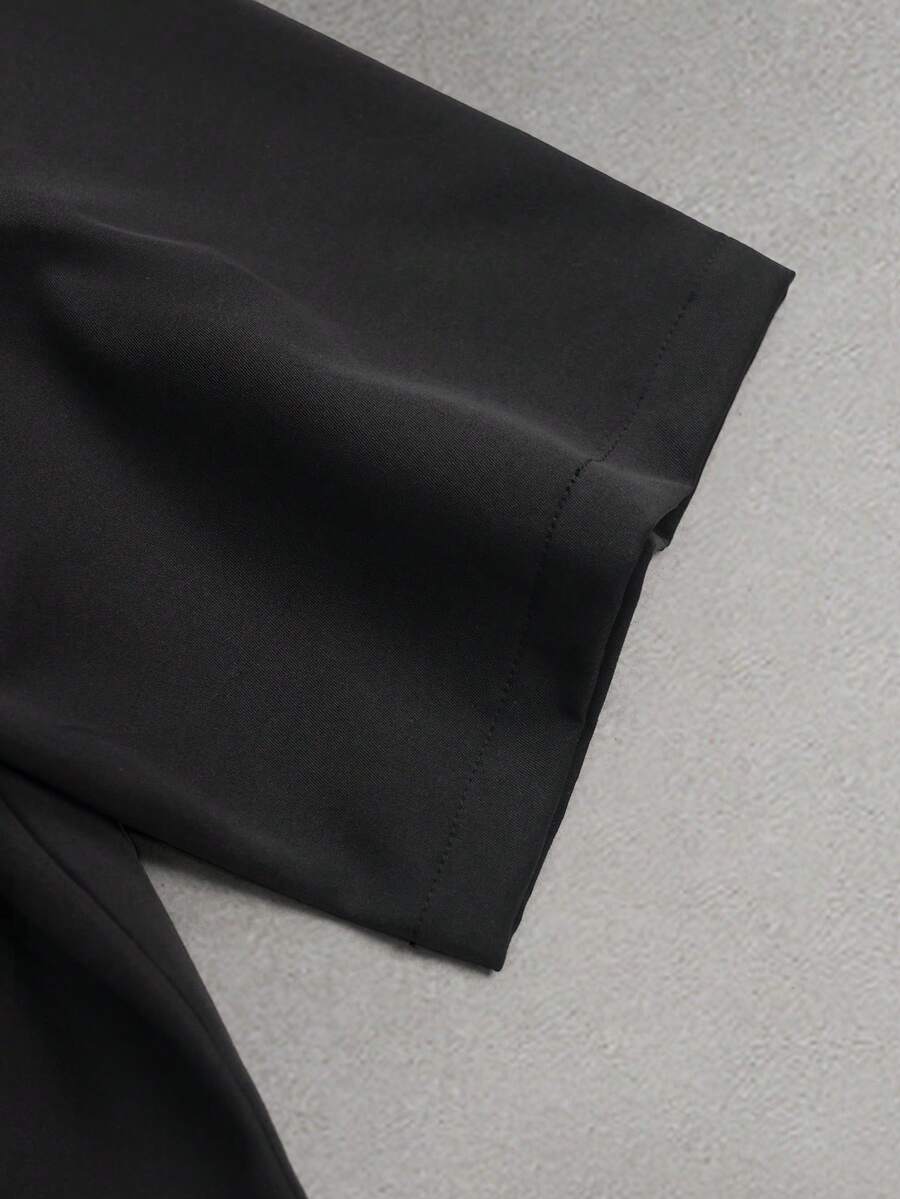STYNVO Camisa Casual Masculina Listrada com Bordado de Letra, Verão